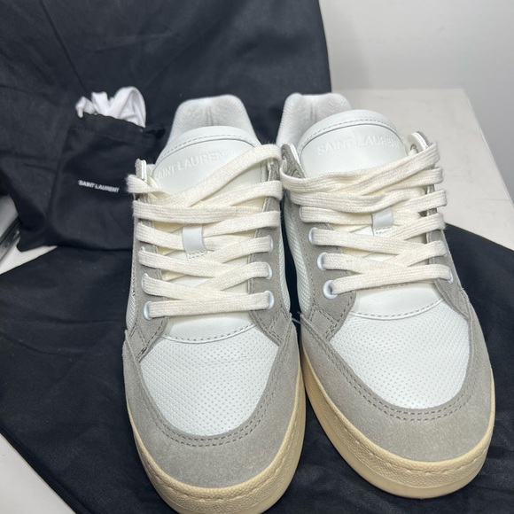 SL/61 SNEAKERS IN LEATHER AND SUEDE - Picture 6 of 7